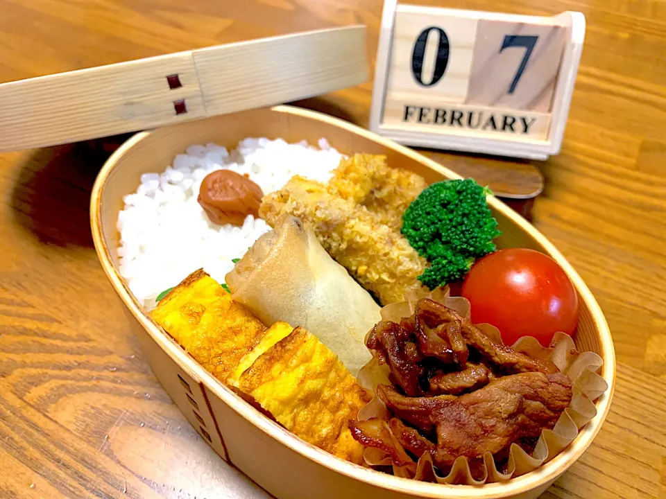 Snapdishの料理写真:女子高校生弁当　2022/2/7|みんみんさん