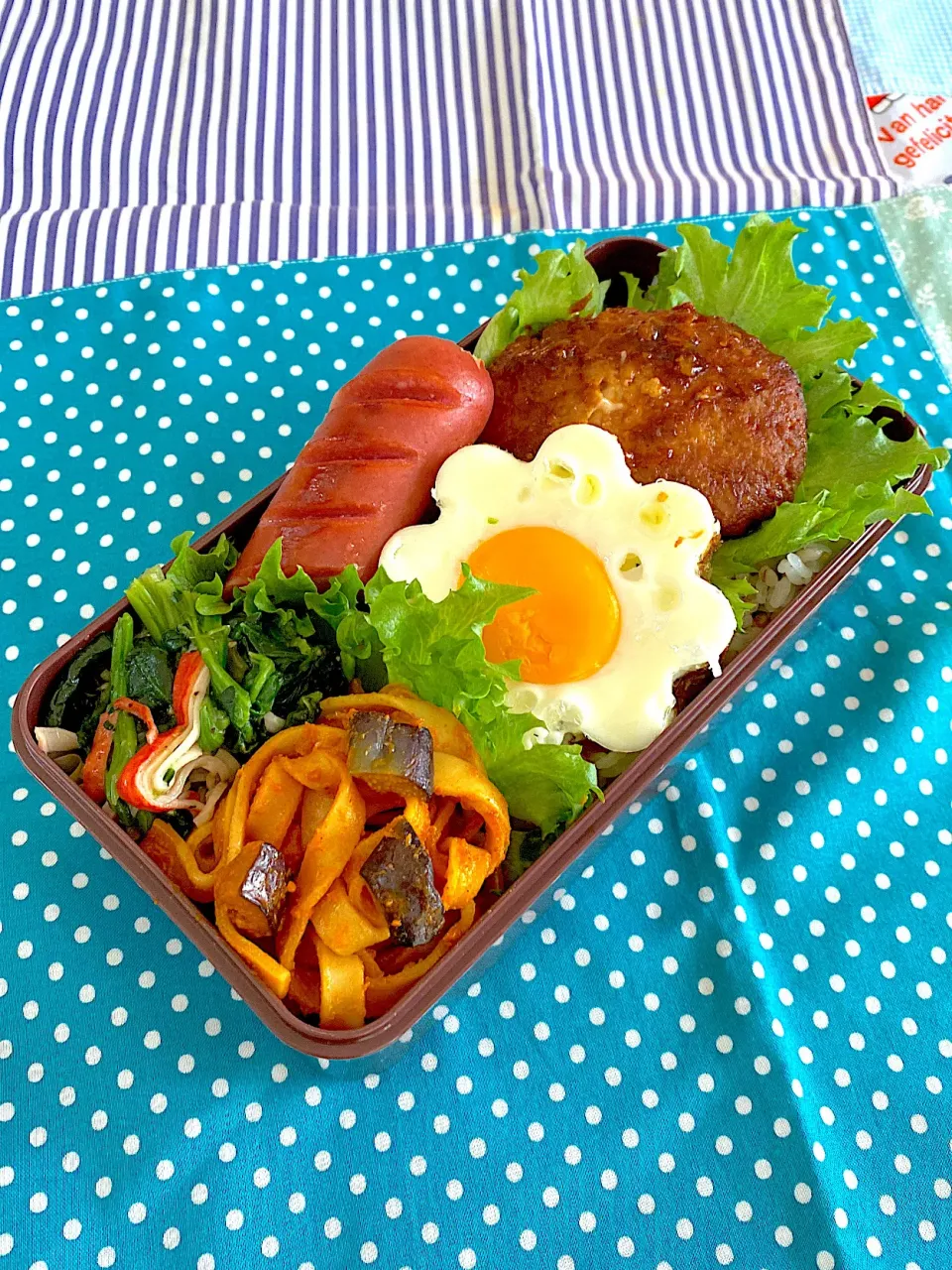 ロコモコ丼弁当💕|いちごさん