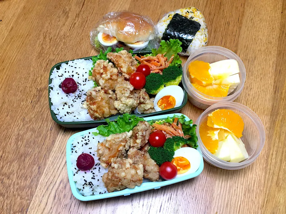 Snapdishの料理写真:鶏の塩唐揚げ弁当|ゆさん