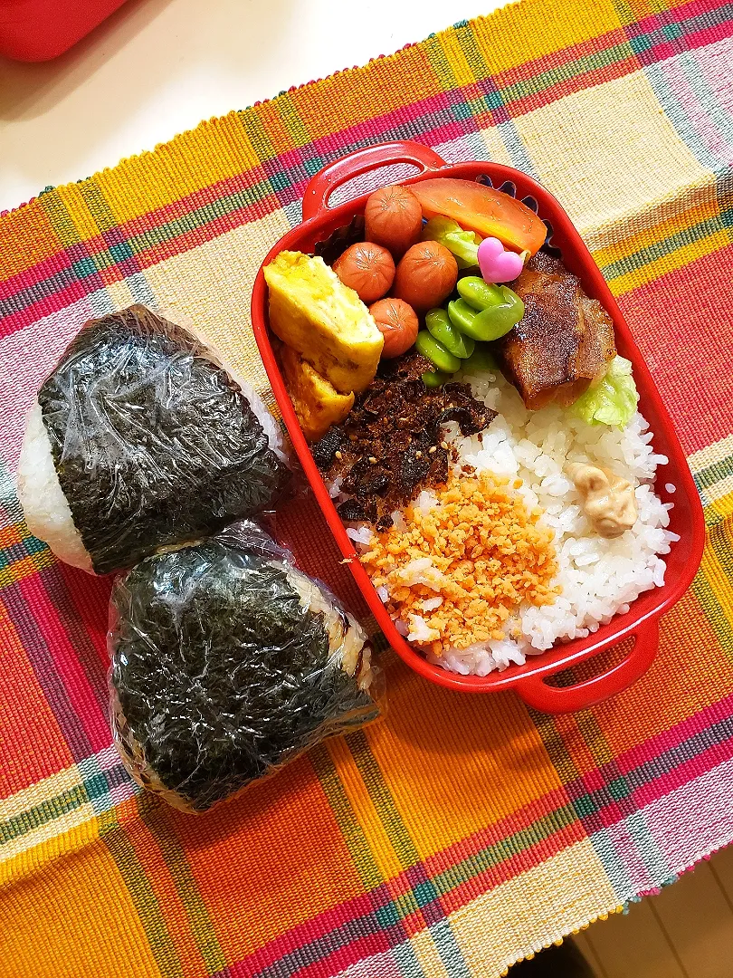 今日の私弁&ムスコ🍙|ゴエン🐾さん