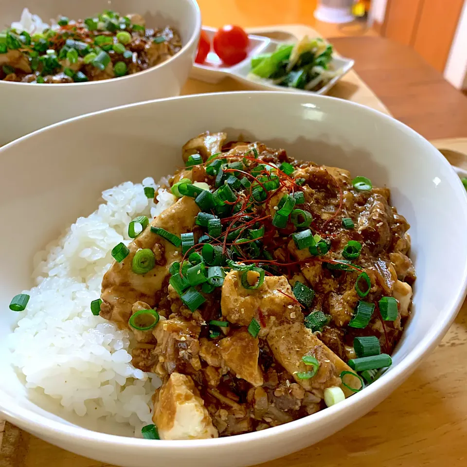 Snapdishの料理写真:麻婆豆腐丼|てんさん