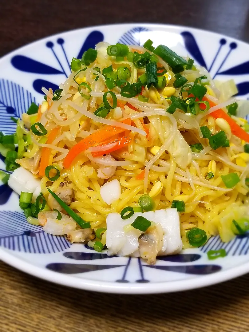 パパ作👨シーフード塩焼きそば|ぱんだのままんさん