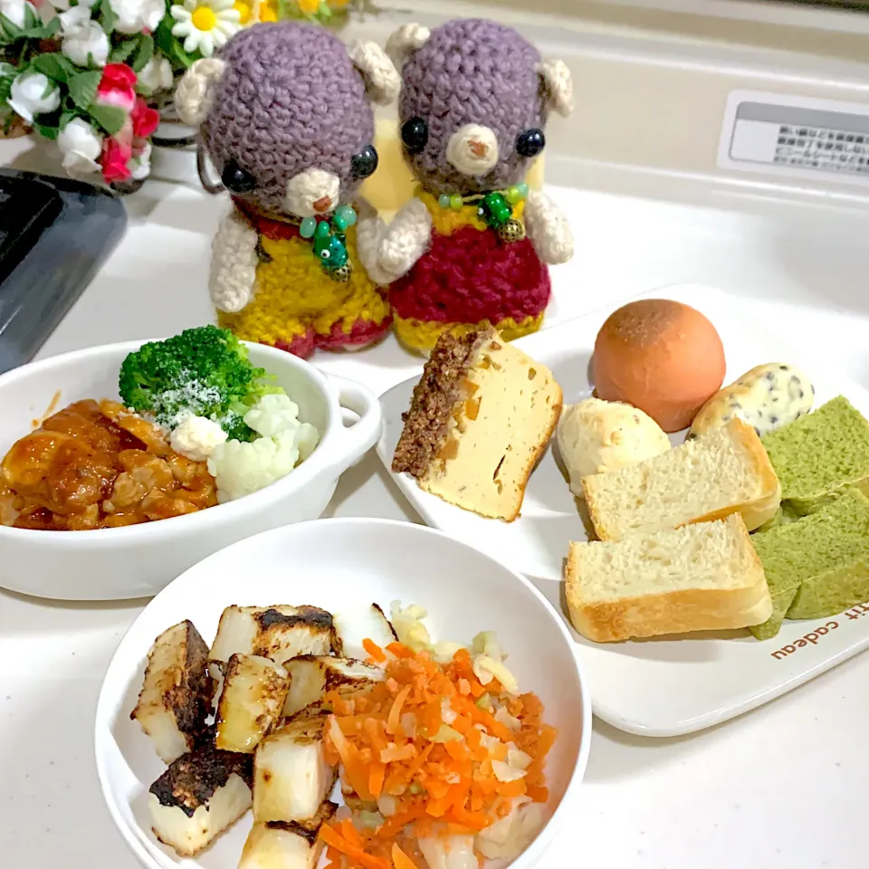 Snapdishの料理写真:朝ごぱん（╹◡╹）|chagashiさん