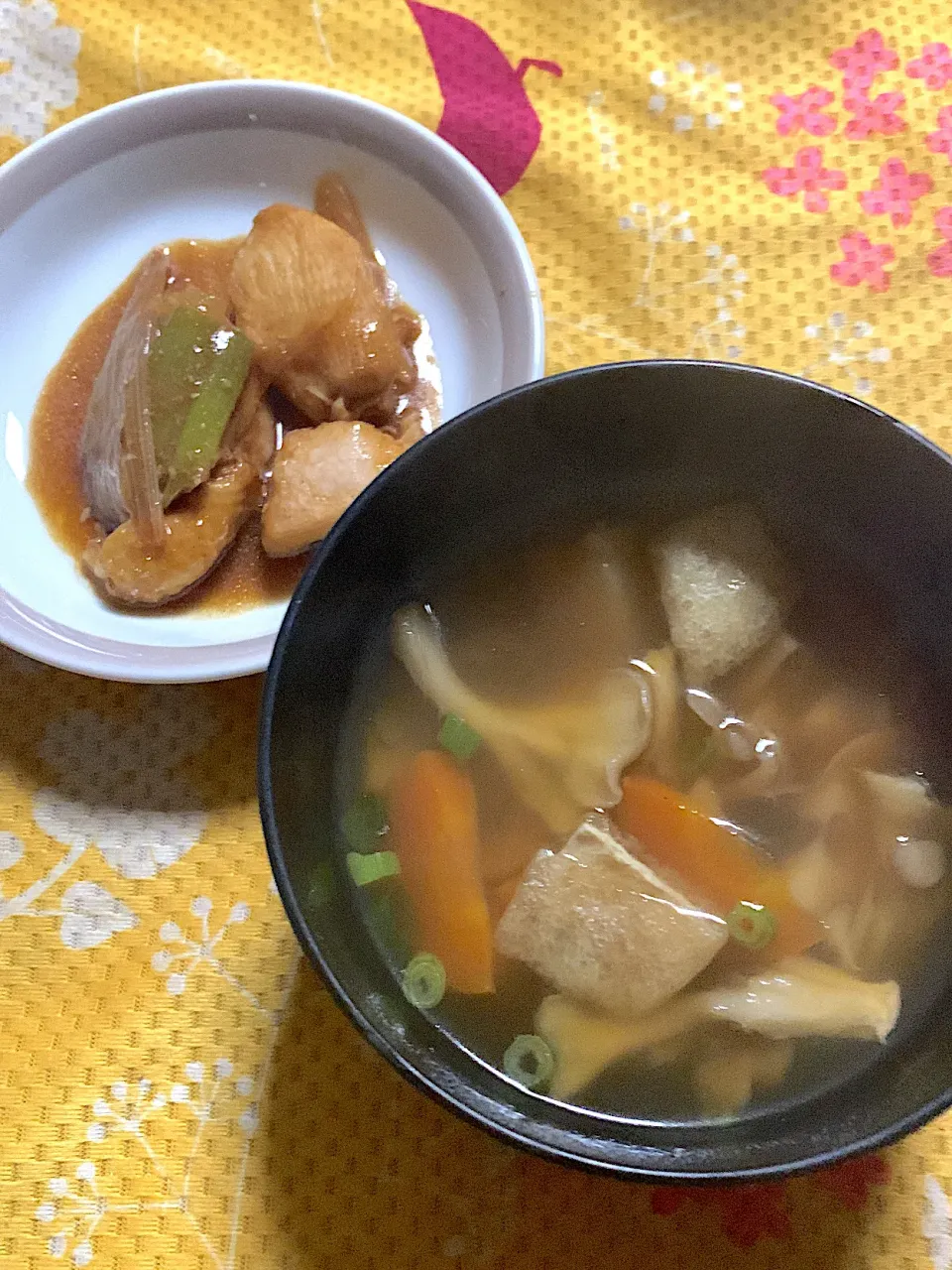 根菜汁　鶏胸肉のスパイス炒め|掛谷節子さん