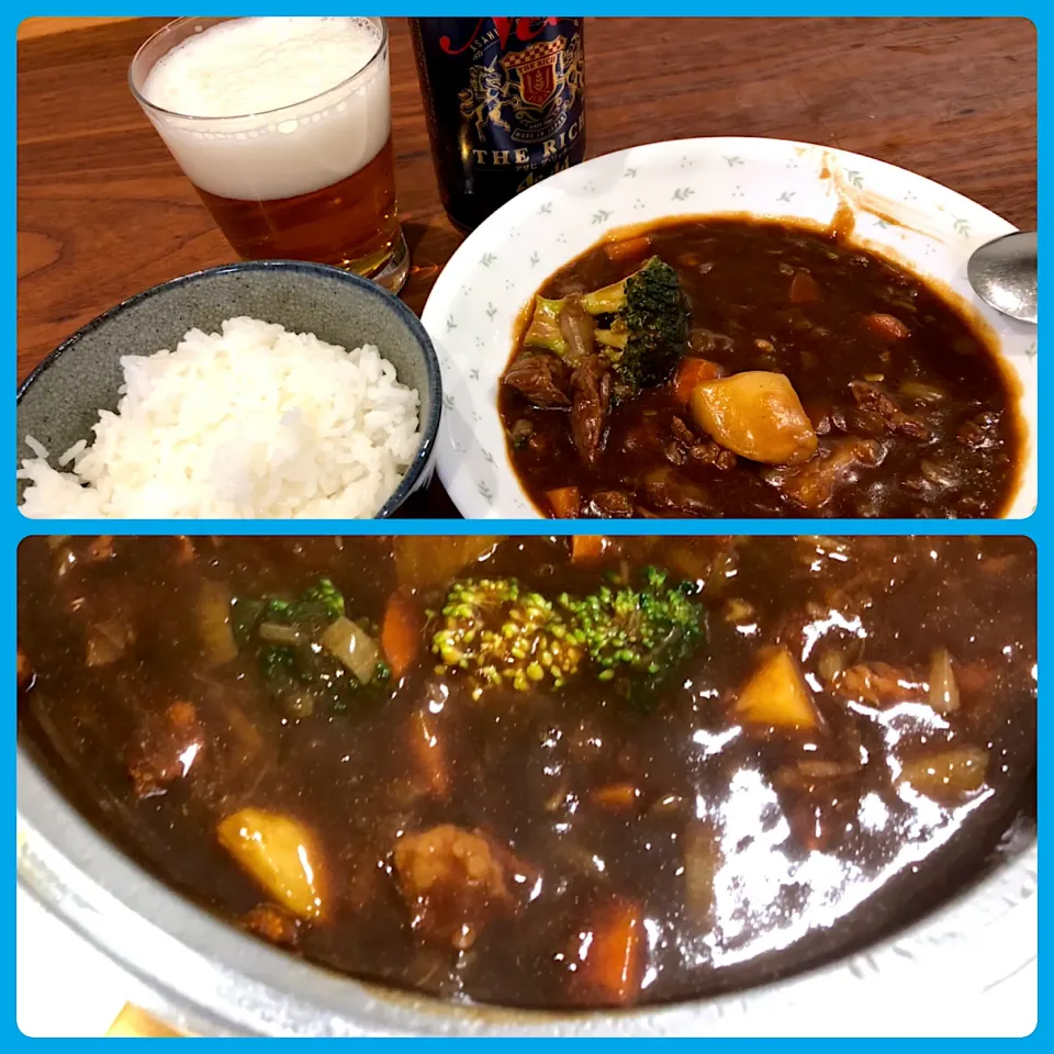 Snapdishの料理写真:ビーフシチュ〜#父さんごはん|Hiro Yanさん