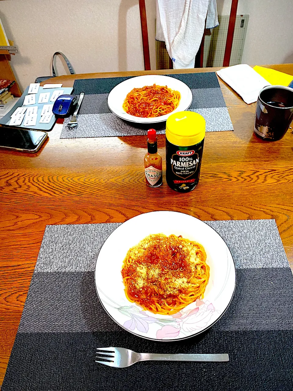 Snapdishの料理写真:アヒージョの残りオイルで、ペペロンチーノ|yakinasuさん