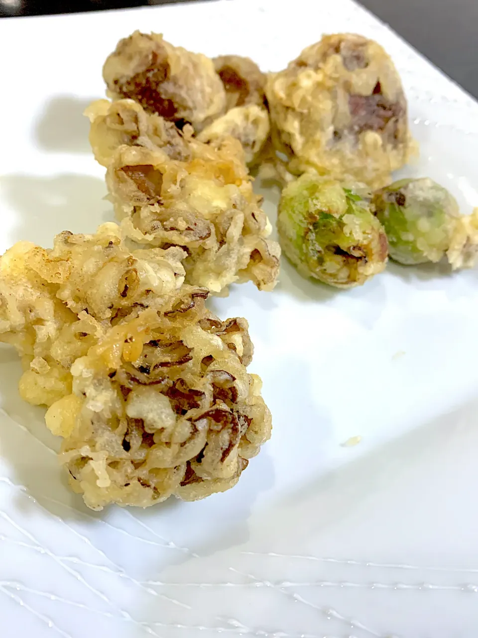 舞茸　椎茸　ふきのとう　天麩羅|Lucky克子ちゃんさん