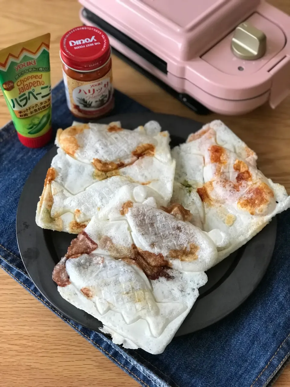 お餅たい焼き完成(ºωº э)З|てんのすけさん