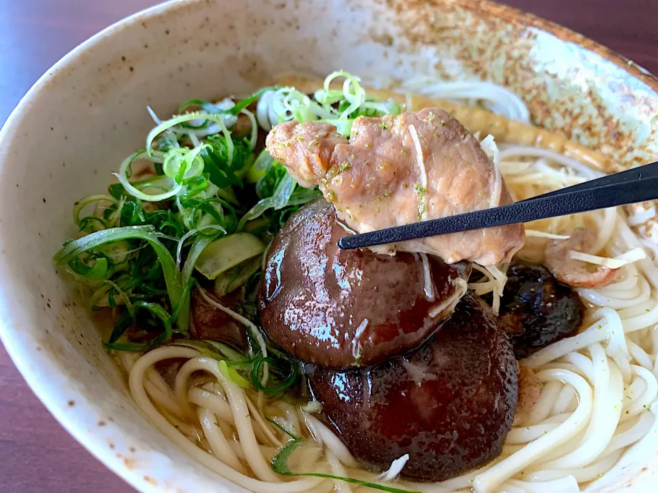 椎茸の旨煮温めん|半田手延べそうめんの店 阿波や壱兆さん