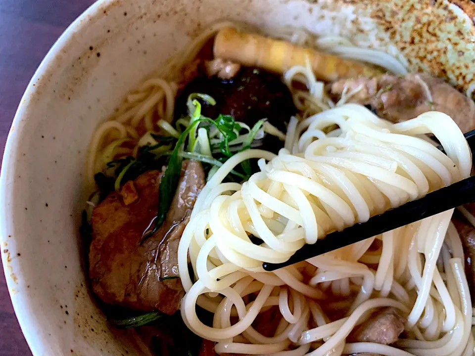 椎茸の旨煮温めん|半田手延べそうめんの店 阿波や壱兆さん