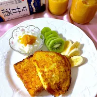 Snapdishの料理写真:糀甘酒と甘こうじで作るみかんジャム🍊とフレンチトースト