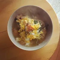 葱豚玉子とじうどん