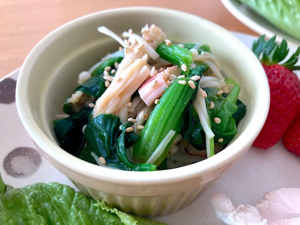 からあげビールさんの料理 明日も食べたい♪菜の花とイカの辛子酢味噌和え|＊抹茶＊さん