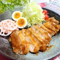 Snapdishの料理写真:豚ロースの甘こうじ漬け焼き🐷|taruto⭐️さん