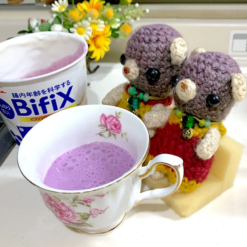 Snapdishの料理写真:マキベリーヨーグルト(*'▽'*)|chagashiさん