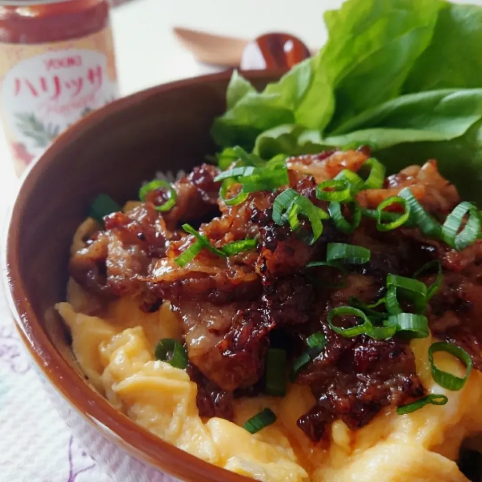 ハリッサで風味豊かな豚丼|ポトスさん