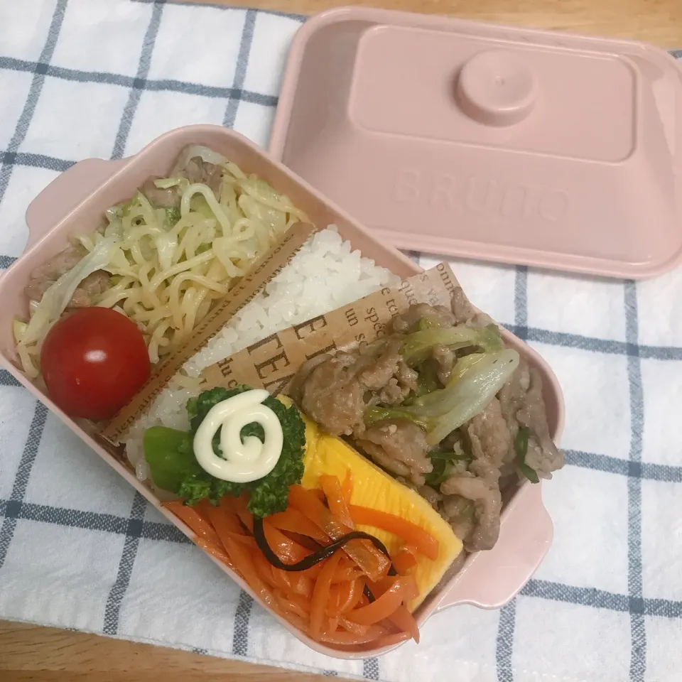 Snapdishの料理写真:三男男子中学生弁当・塾弁|mickyさん