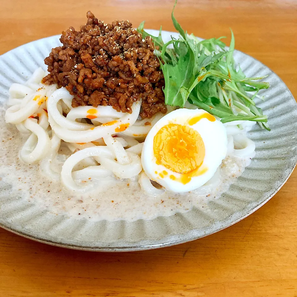 Snapdishの料理写真:肉味噌坦々うどん|しらたまさん