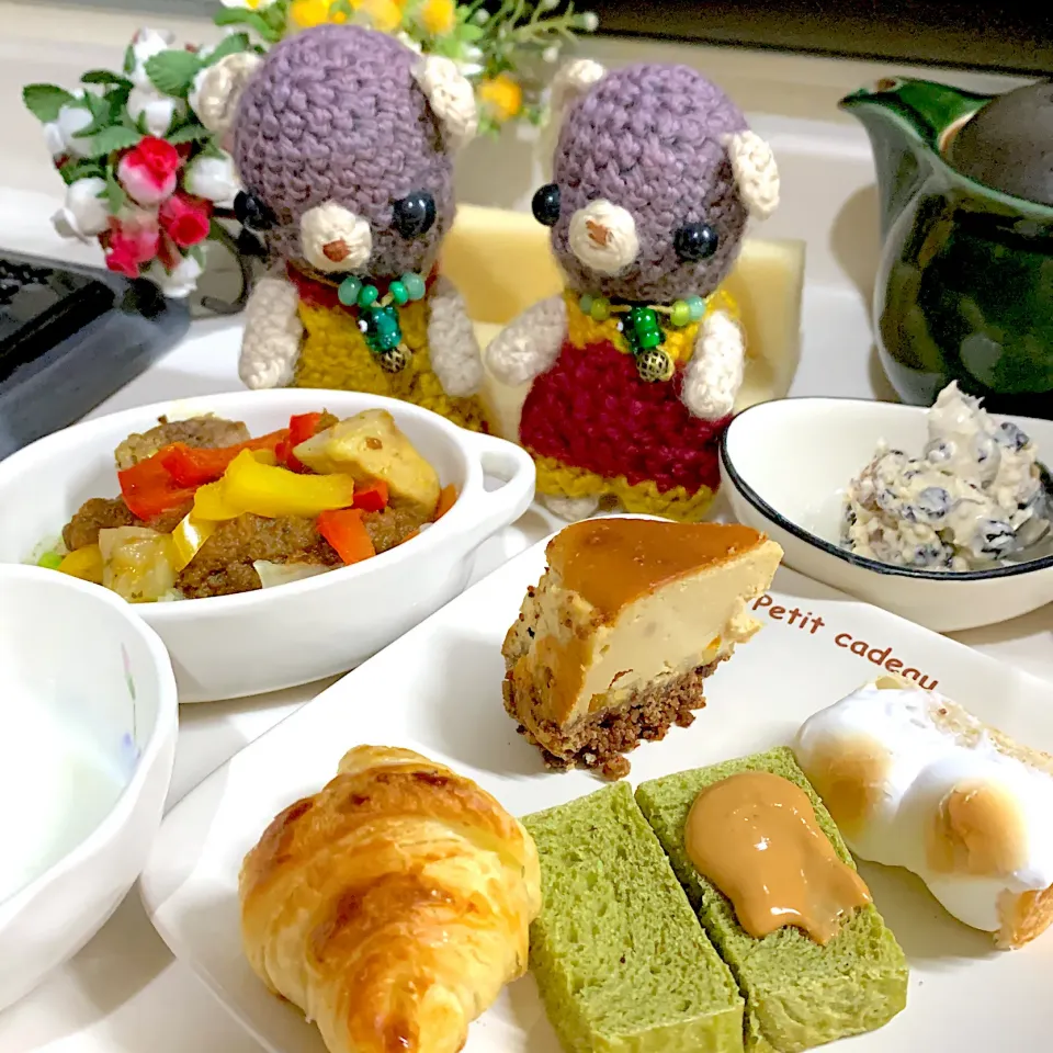 Snapdishの料理写真:朝ごぱん（╹◡╹）|chagashiさん