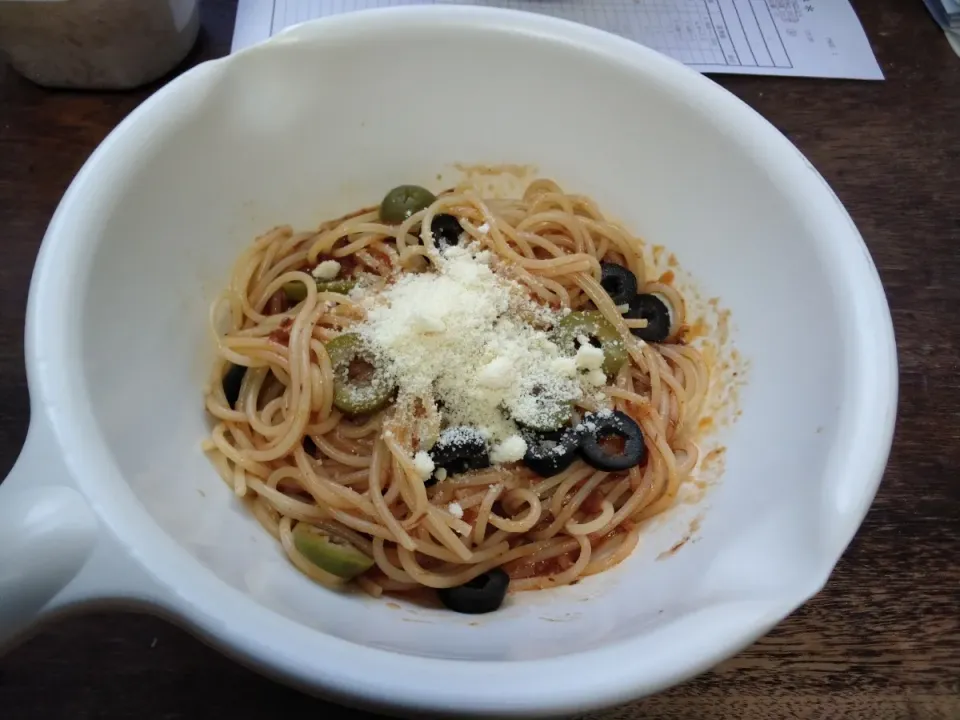 富良野パスタボロネーゼソースのパスタ(スパゲッティ)🍝|にんにくと唐辛子が特に好き❤️(元シャリマー)さん