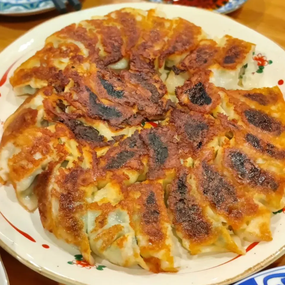 homemade pork gyoza|lookn_aiさん