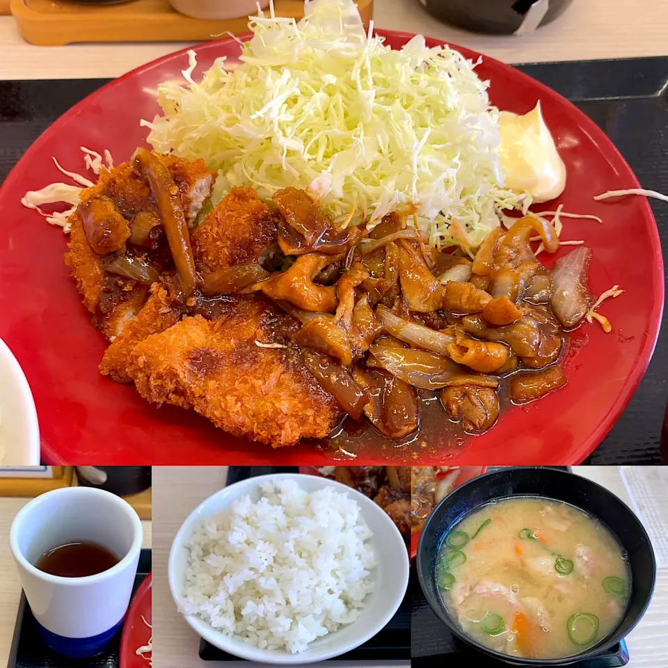 ロースカツ＆豚スタミナ焼肉定食|るみおんさん