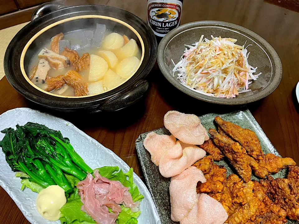 Snapdishの料理写真:2022.2.8 豚レバーの唐揚げ🍻🍻🍻|ゆみずさん