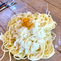 ウニのクリームパスタ🍝|mi♡さん