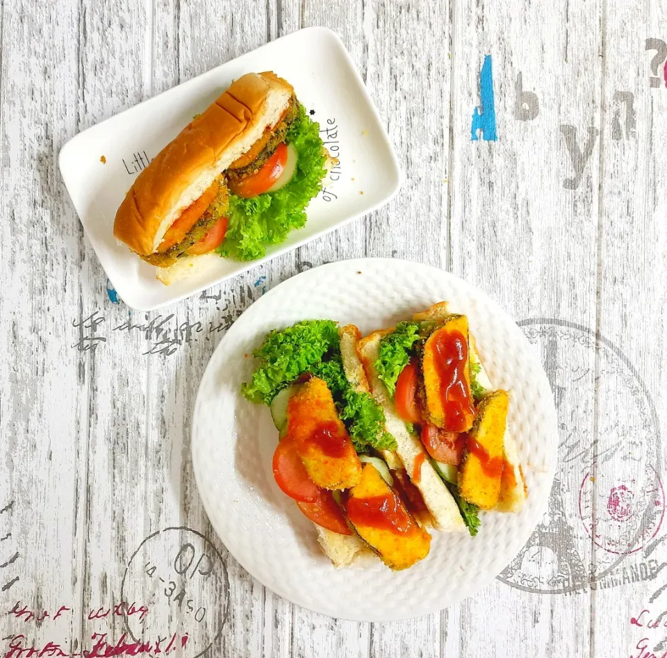 Vegetarian Fish Fillet Sandwich
**recipe video**|vivena🌱さん