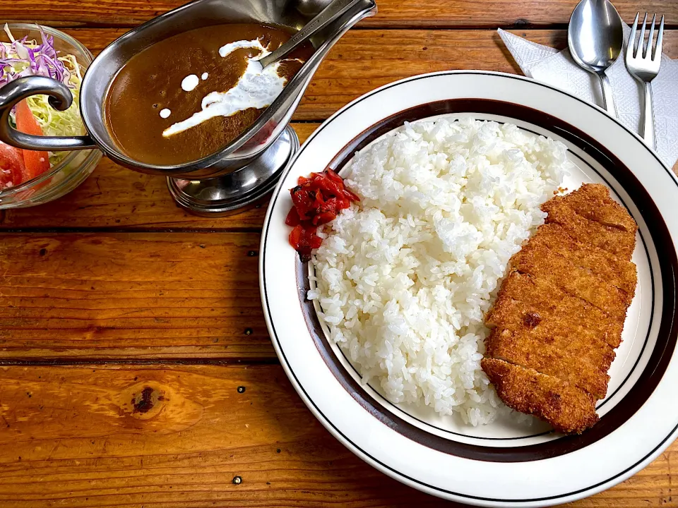 Snapdishの料理写真:森町　水嶋　カツカレー|hiramukiさん