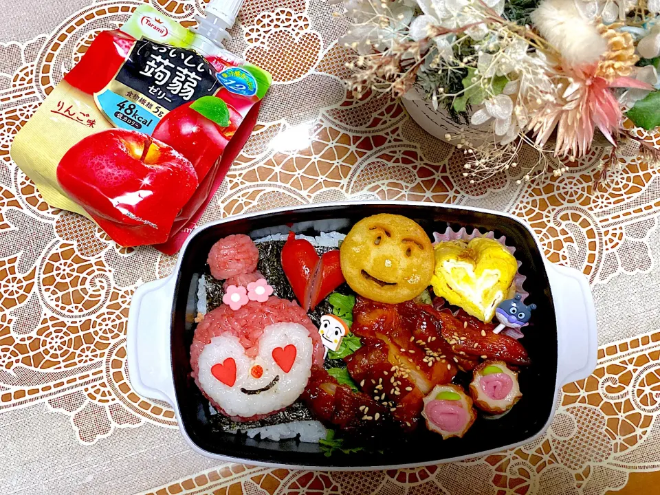 Snapdishの料理写真:2022.2.14のバレンタイン弁当はドキンちゃん弁当❤️|makoさん