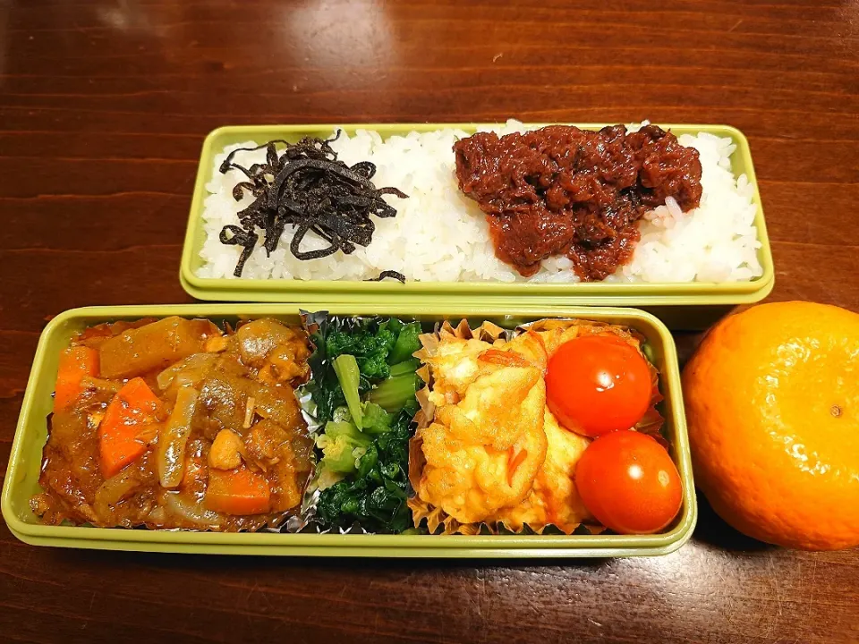 根菜のチキンカレー弁当|りょーさん