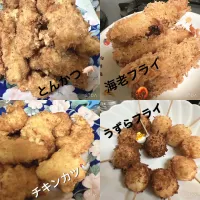 Snapdishの料理写真:フライまつりヽ(°ワ°*)／|あきちあさん