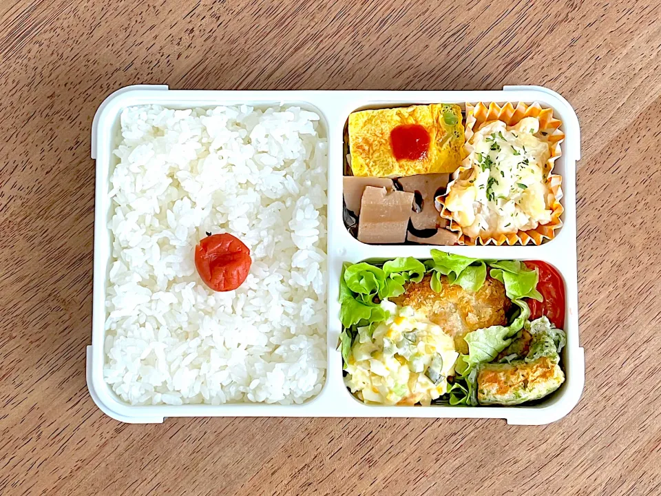 Snapdishの料理写真:白身魚のフライ弁当|703さん