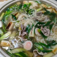 Snapdishの料理写真:鴨南うどん八起庵風？|miyaponさん