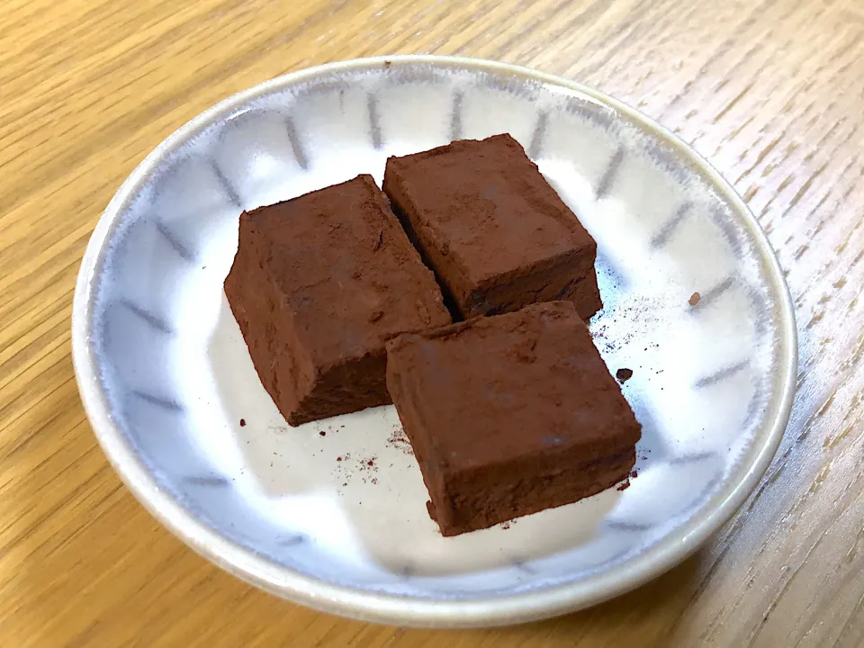 Snapdishの料理写真:ビター生チョコ💕|さおりさん