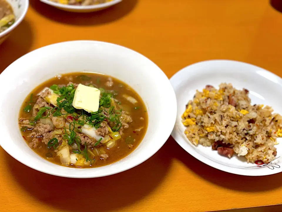 🌟りゅうじさんの至高の味噌ラーメン🌟炒飯|まり＊さん