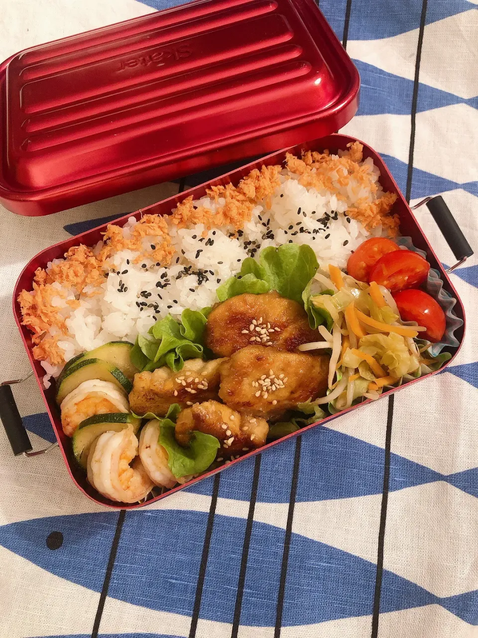 高校生弁当　G12-60 むね肉の甘辛チキン|mashaさん