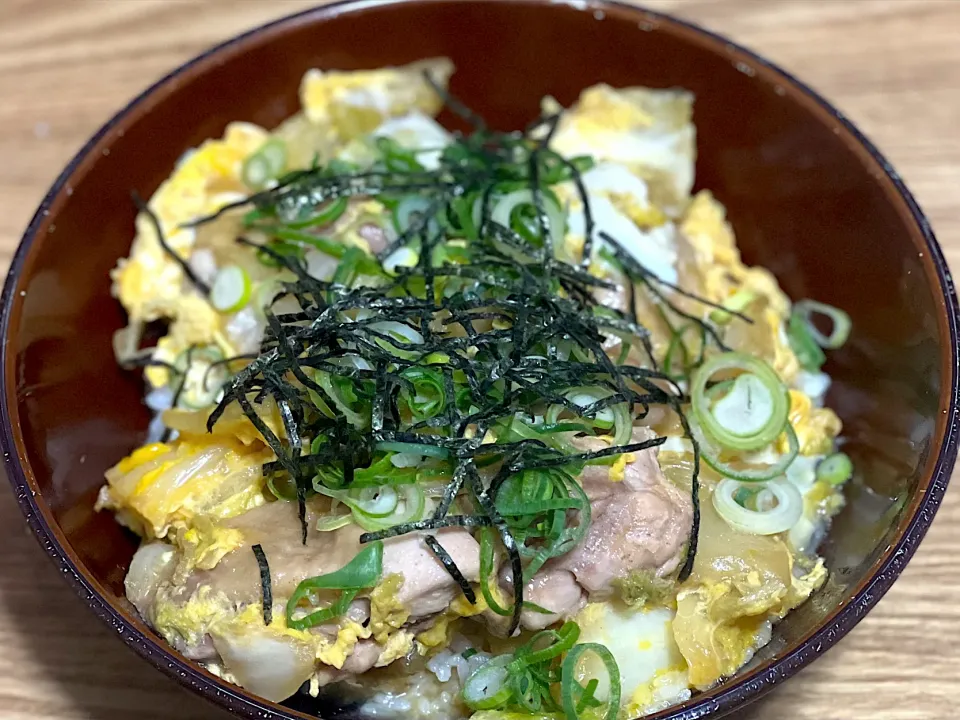 ☆鶏肉と白菜の卵とじ丼|まぁたんさん