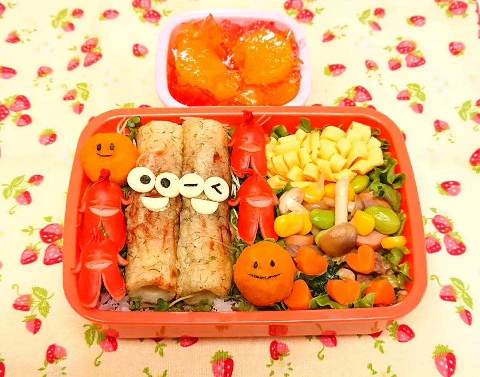 竹輪の磯辺揚げくん弁当❤️|みちゅあしさん