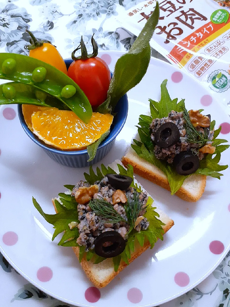 Snapdishの料理写真:マルコメ キッチンさんの料理 【イベントレシピ】大豆ミートの胡麻マヨ和え|@きなこさん