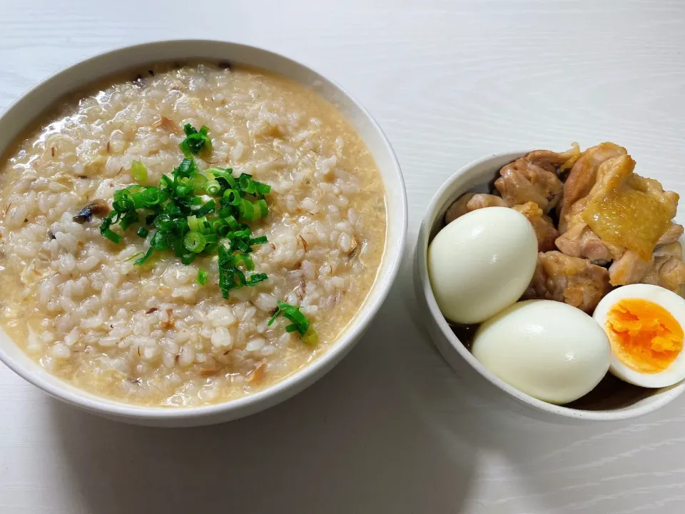 鯖のみそ雑炊＊鶏肉の甘酢煮|ぽぷらさん