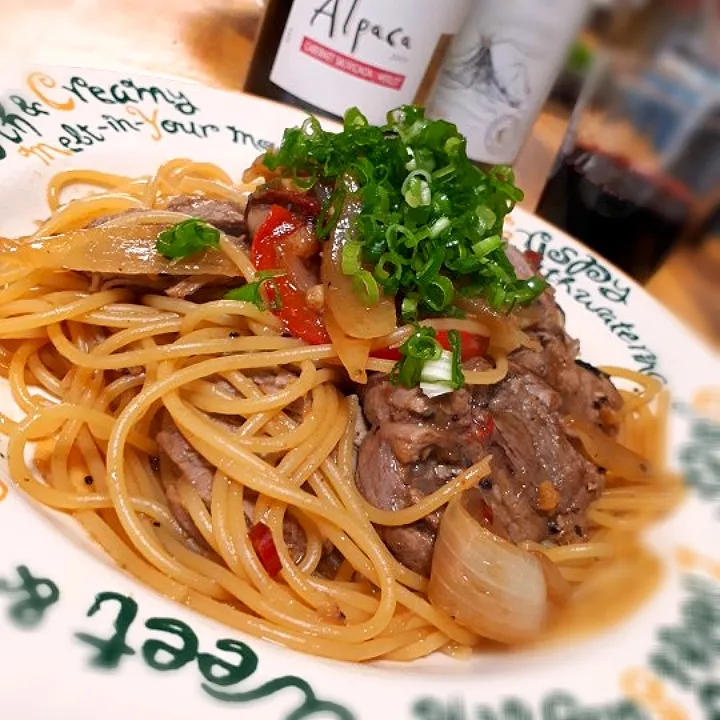 牛リブロースの焼き肉スパゲティ|Takuya Hashimotoさん