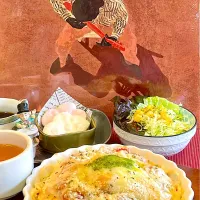 Snapdishの料理写真:チーズ焼きスパゲティ　Cook House Tsubaki|Toshimasa Chibaさん