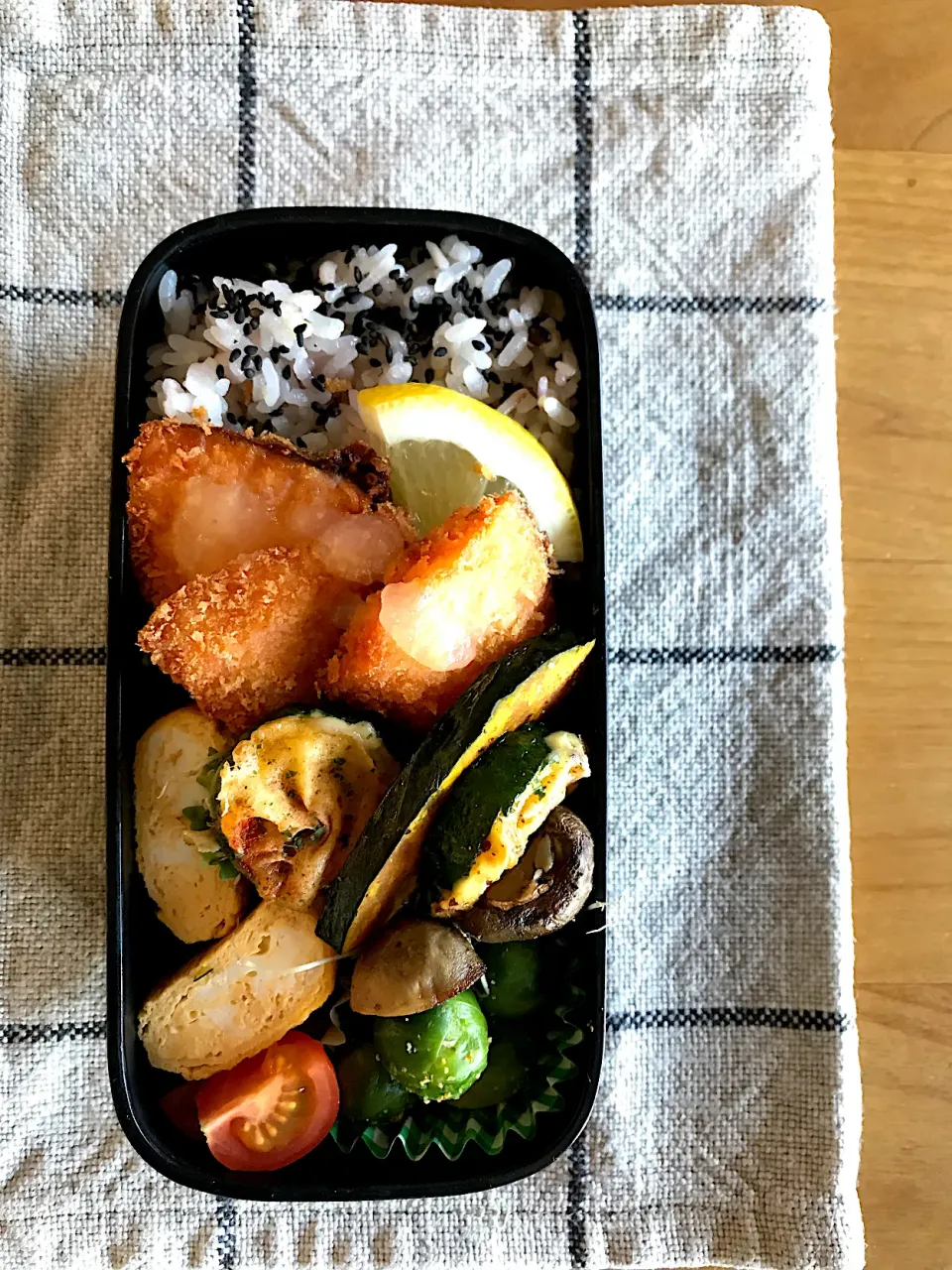 今日のお弁当　サーモンフライの巻|tacconcinaさん