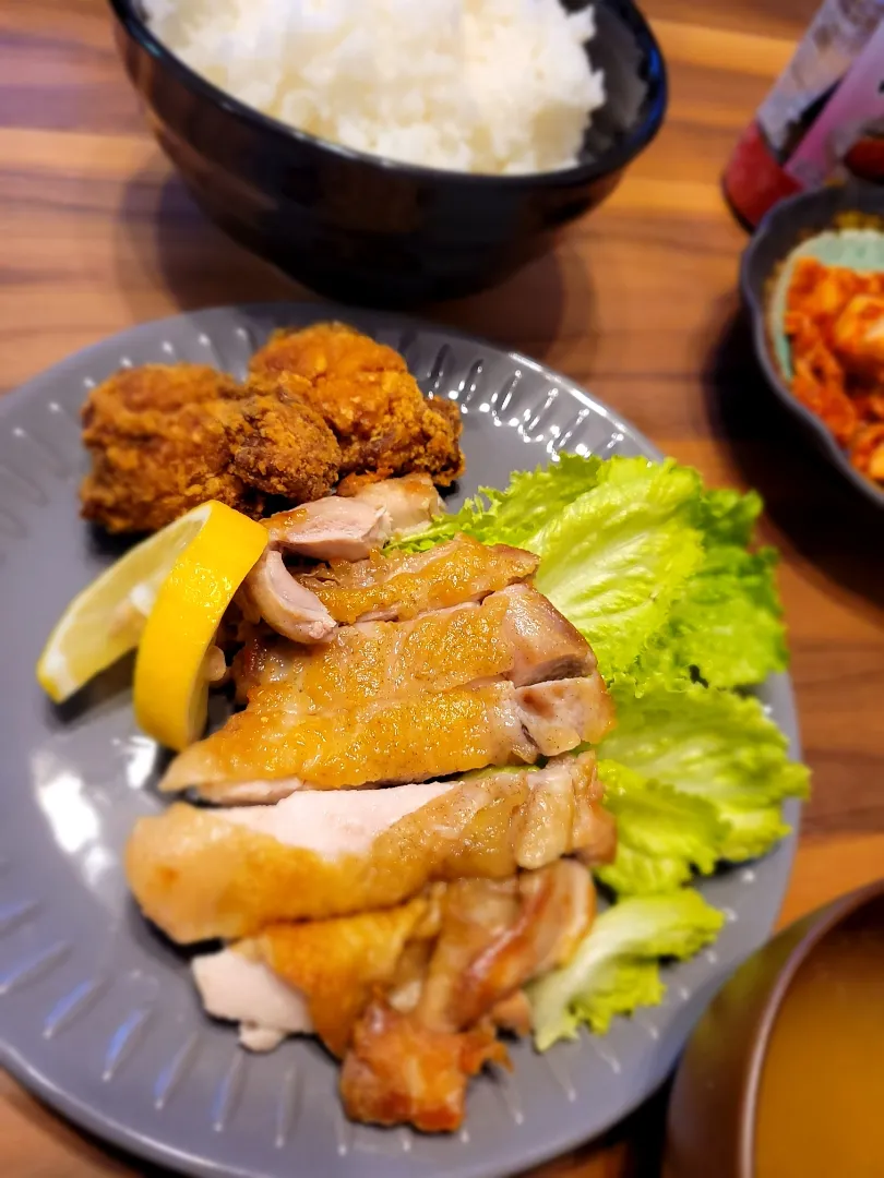 Snapdishの料理写真:チキンステーキ定食|yohkoさん