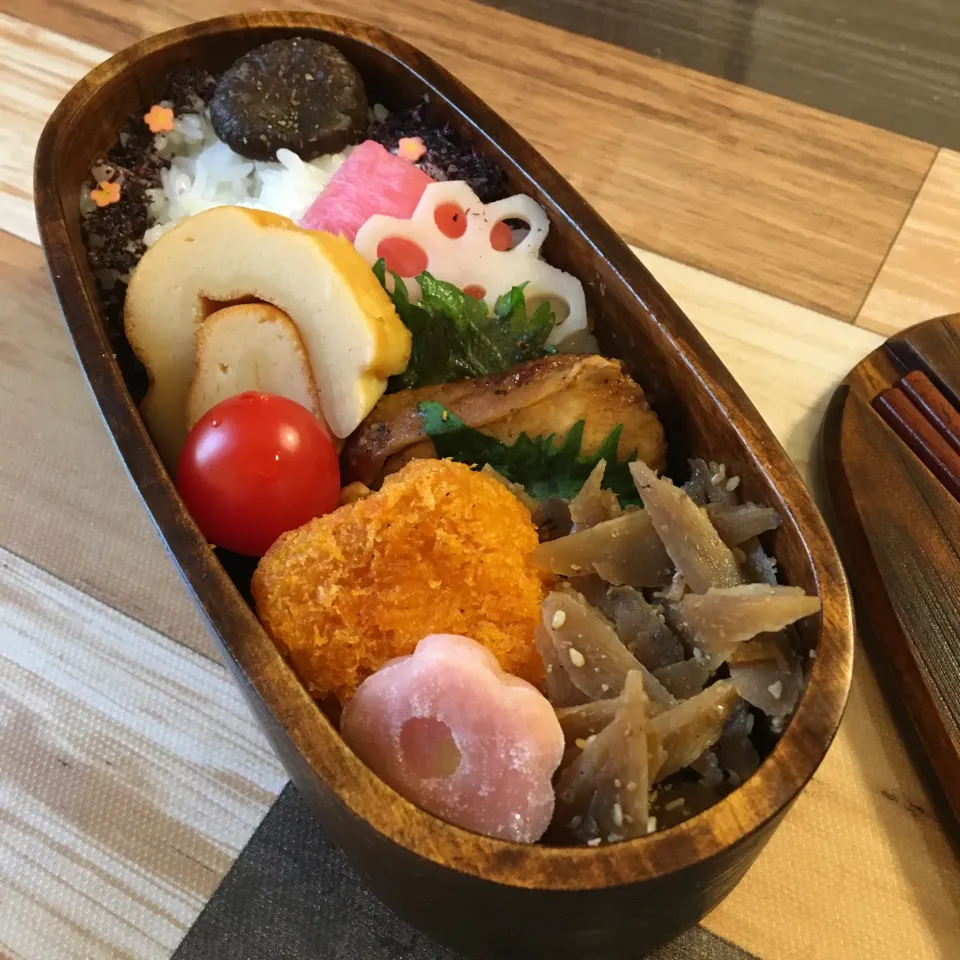 ジャークチキン&海老カツ弁当|ポンポンダリアさん