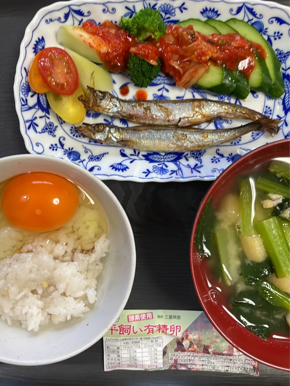 これ、絶対美味しいやつです😆平飼い有精卵の卵かけご飯の朝食～♥️|てるみさん