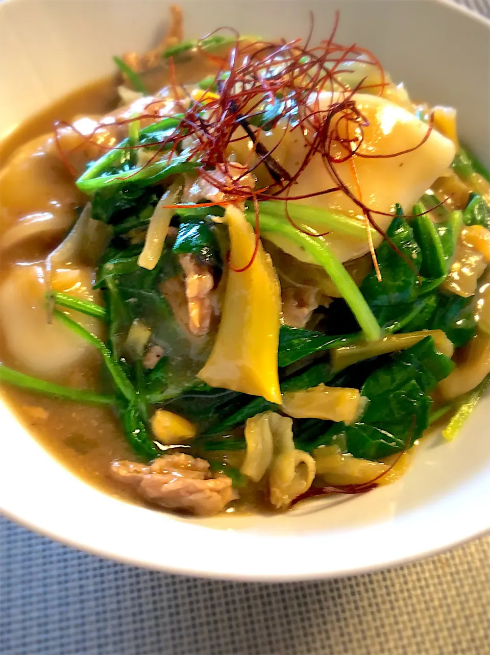 水餃子の味噌あんかけ丼|amanojakuさん