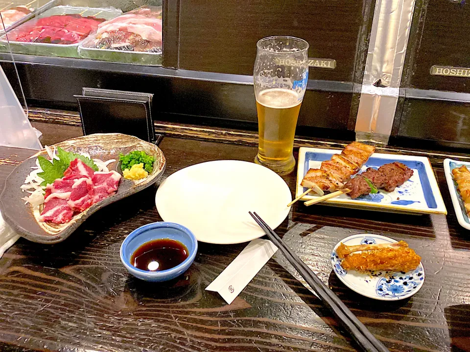 今夜は焼き鳥、馬刺し❗️|Yoshihiro  Hamasakiさん